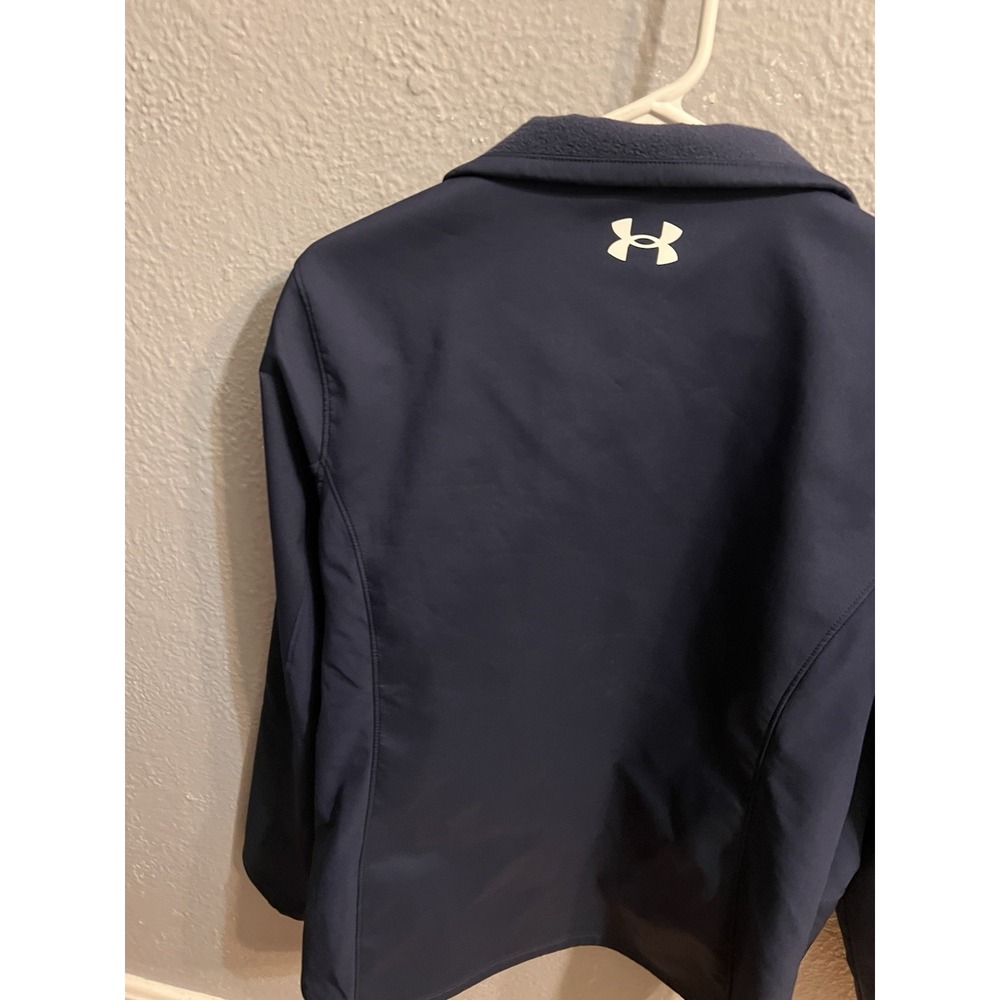 Under Armour Jacket XL Blue ColdGear Infrared‎ Storm Full Zip Fitted Women - Picture 4 of 7